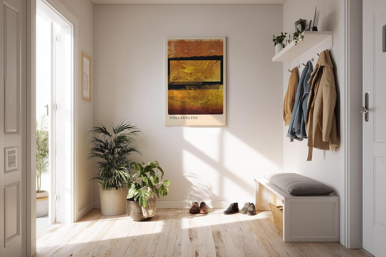 Paul Sinus Kunstdruck 40x60cm Voltageline Elektrische Energie im Farbraum