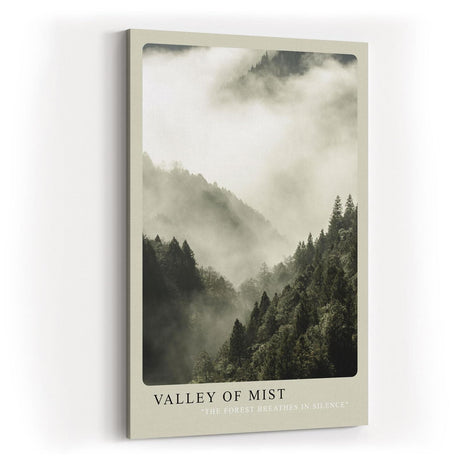 Paul Sinus Kunstdruck 40x60cm Wald Nebel Berge Stille Natur Fotografie Valley of Mist