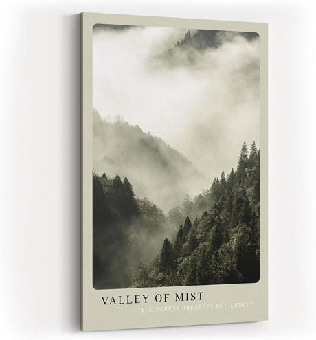 Paul Sinus Kunstdruck 40x60cm Wald Nebel Berge Stille Natur Fotografie Valley of Mist