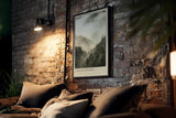 Paul Sinus Kunstdruck 40x60cm Wald Nebel Berge Stille Natur Fotografie Valley of Mist