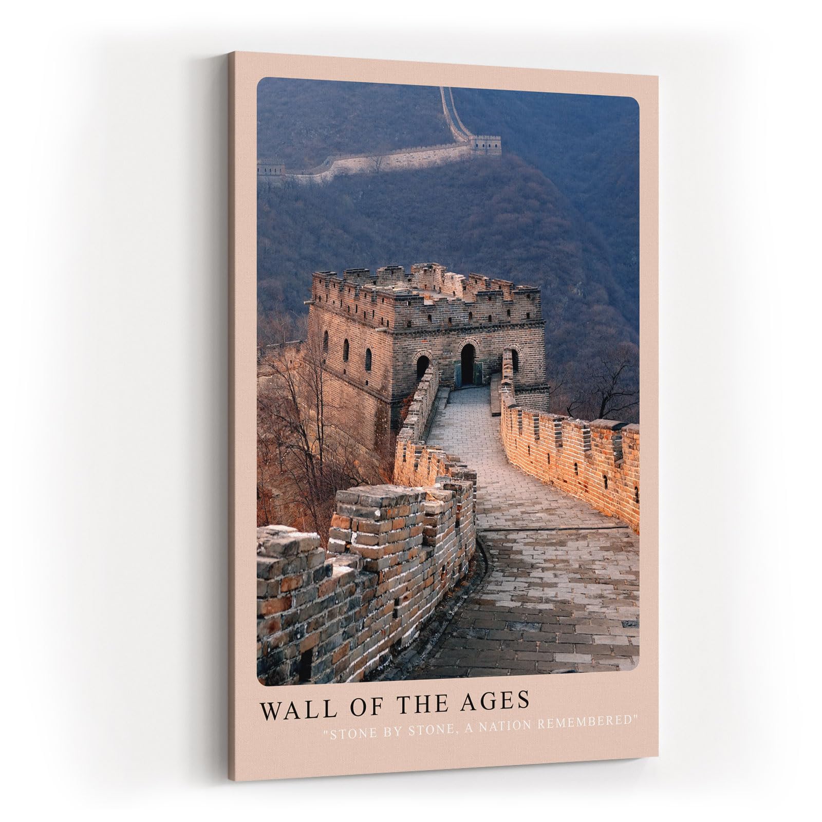 Paul Sinus Kunstdruck 40x60cm Wall of the Ages Chinesische Mauer bei Sonnenuntergang mit Blick über das Gebirge