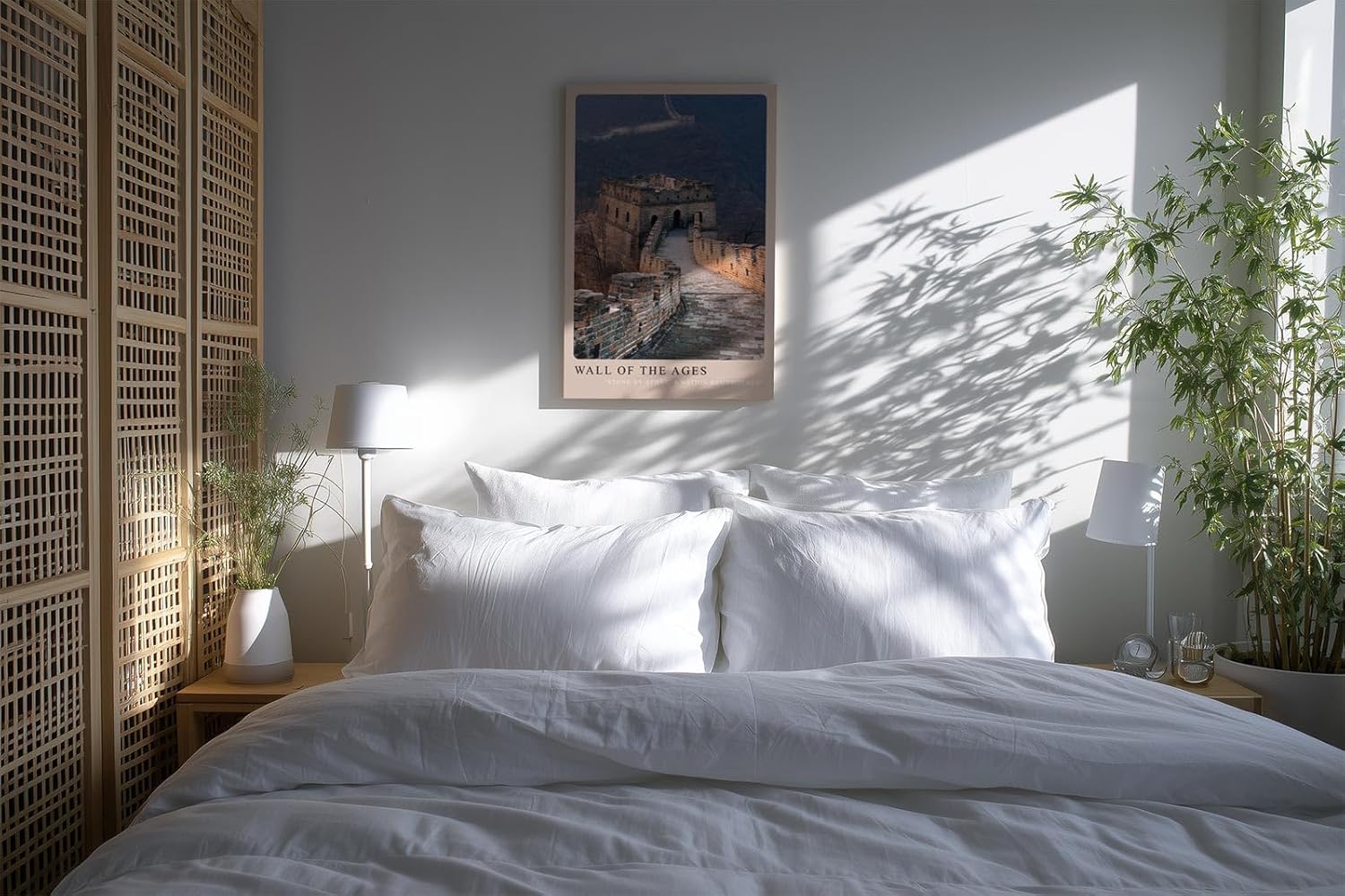 Paul Sinus Kunstdruck 40x60cm Wall of the Ages Chinesische Mauer bei Sonnenuntergang mit Blick über das Gebirge