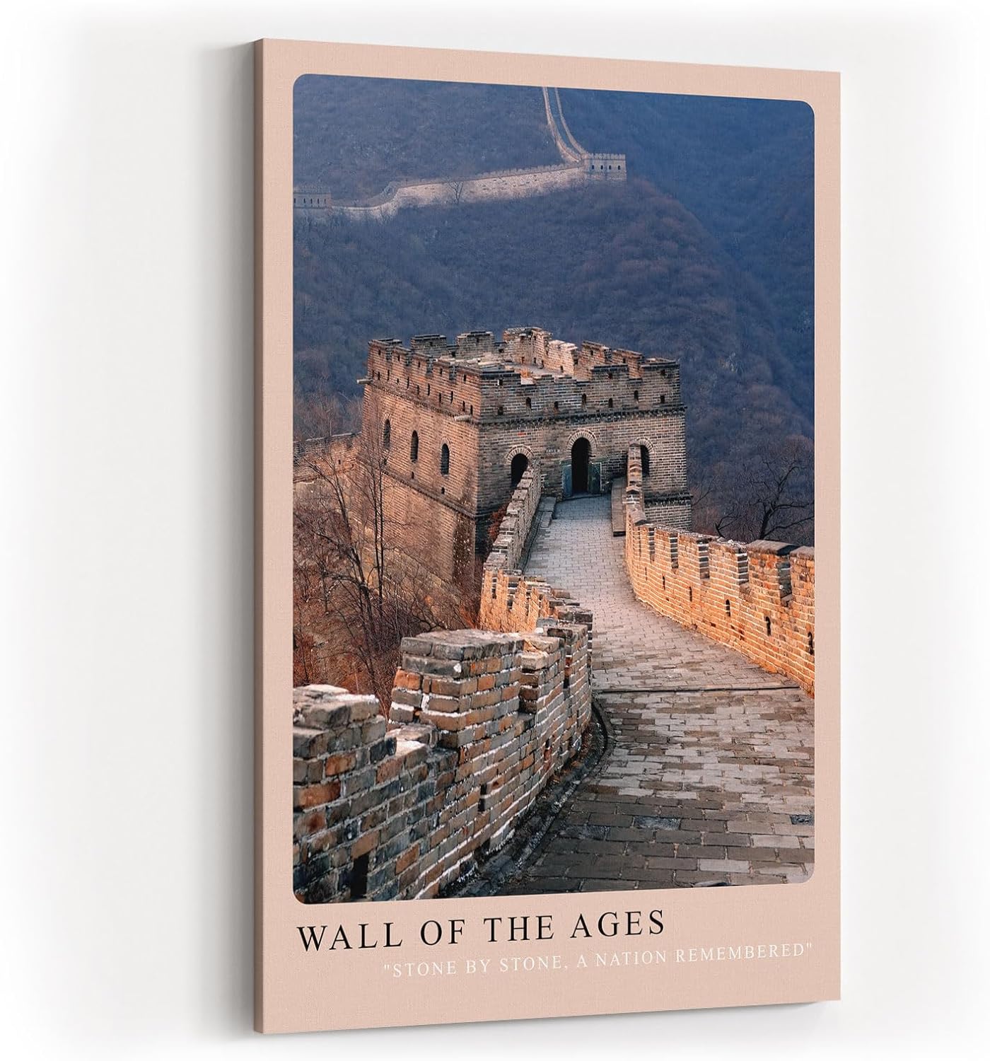 Paul Sinus Kunstdruck 40x60cm Wall of the Ages Chinesische Mauer bei Sonnenuntergang mit Blick über das Gebirge