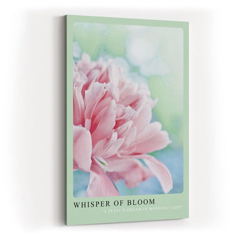 Paul Sinus Kunstdruck 40x60cm Whisper of Bloom – zarte Pfingstrose im Morgentau