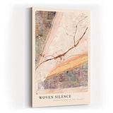 Paul Sinus Kunstdruck 40x60cm Woven Silence Riss Oberfläche Text Schrift Struktur Poesie