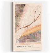 Paul Sinus Kunstdruck 40x60cm Woven Silence Riss Oberfläche Text Schrift Struktur Poesie