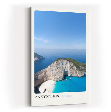 Paul Sinus Kunstdruck 40x60cm Zakynthos Griechenland Strand Meer Aussicht Urlaub Blau