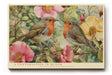 Paul Sinus Wandbild A Conversation in Bloom Romantic Robins in Colorful Garden of Spring