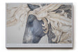 Paul Sinus Wandbild A Creature Crowned with Motion – Ausdrucksstarkes Pferdeporträt mit detailreichen Linien und goldenen Akzenten, Symbol für Stärke und Eleganz