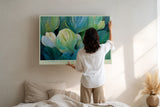 Paul Sinus Wandbild A Garden Painted in Waves Organic Flow of Colors