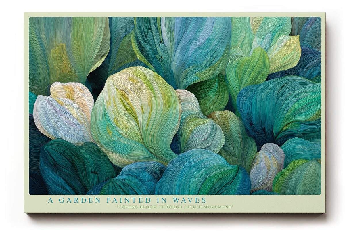 Paul Sinus Wandbild A Garden Painted in Waves Organic Flow of Colors