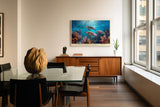 Paul Sinus Wandbild A Journey Through the Ocean Garden Sea Turtles in Colorful Coral Depths
