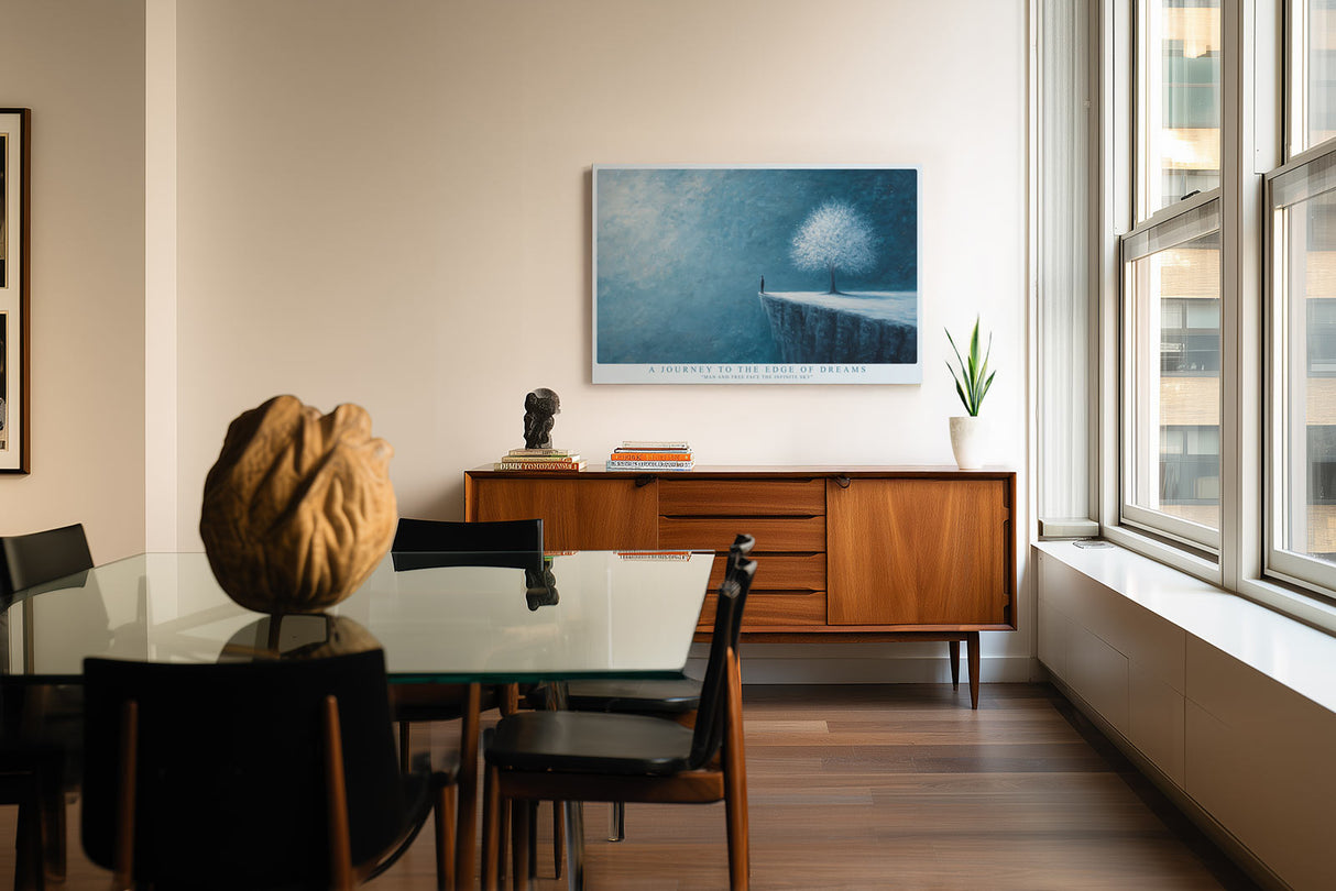 Paul Sinus Wandbild A Journey to the Edge of Dreams Surreal Landscape of Silence and Infinity