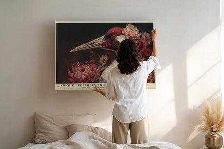 Paul Sinus Wandbild A Song of Feathers and Petals – Harmonische Verbindung aus Natur, Farbe und Anmut