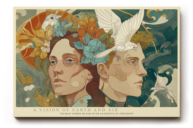 Paul Sinus Wandbild A Vision of Earth and Air Human Harmony in Nature and Freedom