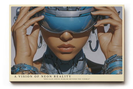 Paul Sinus Wandbild A Vision of Neon Reality – Futuristische Eleganz zwischen Technologie und Emotion