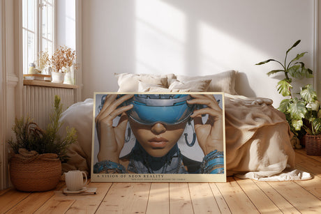 Paul Sinus Wandbild A Vision of Neon Reality – Futuristische Eleganz zwischen Technologie und Emotion