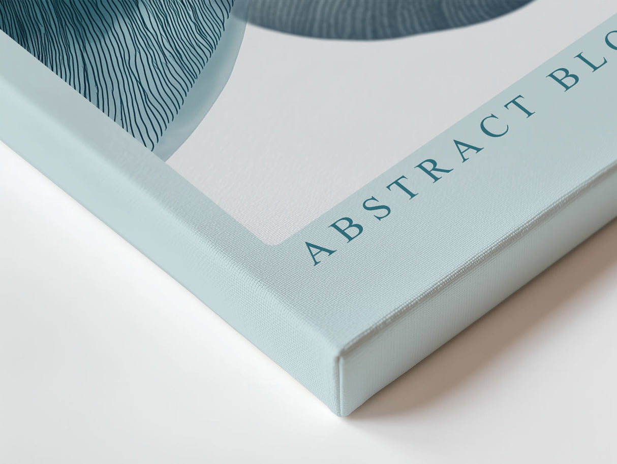 Paul Sinus Wandbild Abstract Blooms of the Sea – Poetische Formen in zarten Blautönen