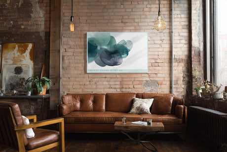 Paul Sinus Wandbild Abstract Blooms of the Sea – Poetische Formen in zarten Blautönen