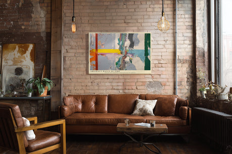 Paul Sinus Wandbild Abstract Walls of Time Layers of Paint and Memory