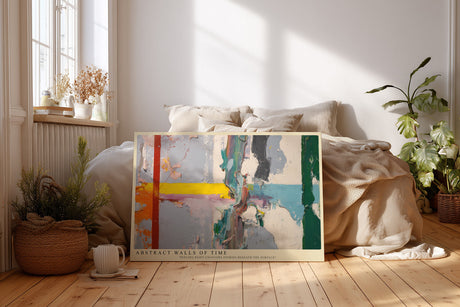 Paul Sinus Wandbild Abstract Walls of Time Layers of Paint and Memory