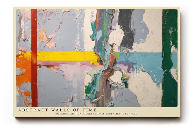 Paul Sinus Wandbild Abstract Walls of Time Layers of Paint and Memory