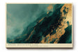 Paul Sinus Wandbild 120x80cm abstrakte Berglandschaft modern gruen gold Kunst Kunstdruck grosses Wandbild 120x80cm elegante Natur Wanddekoration fuer Wohnzimmer Büro