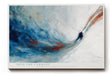 Paul Sinus Wandbild 120x80cm abstrakte Bewegung Kunst blau rotes Farbspiel modernes Kunstmotiv dynamische Strukturen stilvolle Wanddekoration fuer Wohnzimmer Büro