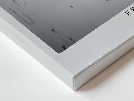 Paul Sinus Wandbild 120x80cm abstrakte Blätter schwarz weiß botanische Struktur moderne Naturkunst minimalistisches Pflanzenmotiv stilvolle