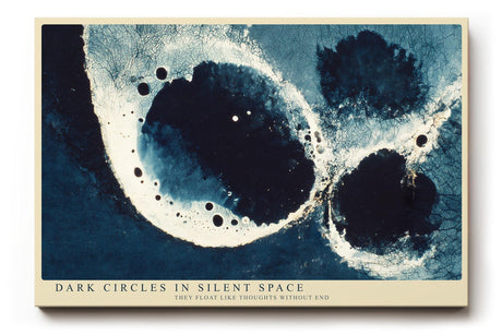 Paul Sinus Wandbild 120x80cm Abstrakte Blaue Kreise Moderne Kunst Struktur Design in Blau und Weiß für Wohnzimmer Büro