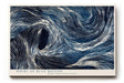Paul Sinus Wandbild 120x80cm Abstrakte Blaue Wellen Kunst LeinWandbild 120x80cm Dynamische Linien Wanddekoration