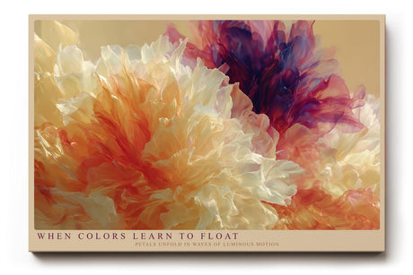 Paul Sinus Wandbild 120x80cm Abstrakte Blueten in leuchtenden Farben moderne florale Kunst