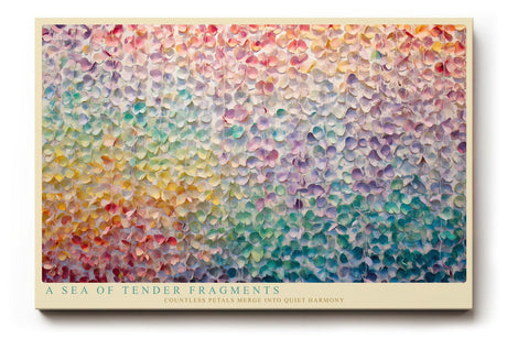 Paul Sinus Wandbild 120x80cm Abstrakte Blueten Pastell Farbkomposition moderne Kunst Wanddekoration florale Kunst Wohnzimmer Schlafzimmer