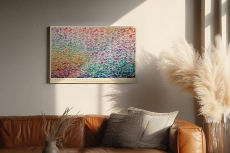 Paul Sinus Wandbild 120x80cm Abstrakte Blueten Pastell Farbkomposition moderne Kunst Wanddekoration florale Kunst Wohnzimmer Schlafzimmer