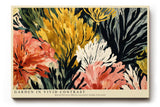 Paul Sinus Wandbild 120x80cm Abstrakte Blumen Kontrastreiche Florale Kunst Moderne Gartenkomposition mit intensiven Farben