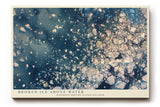 Paul Sinus Wandbild 120x80cm abstrakte Eisstruktur modern blau weiss Naturkunst Kunstdruck grosses Kunstbild stilvolle Wanddekoration fuer Wohnzimmer Büro Flur