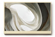 Paul Sinus Wandbild 120x80cm Abstrakte Elfenbein Formen Moderne Minimalistische Kunst in Naturtönen für Wohnzimmer Büro Schlafzimmer
