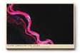 Paul Sinus Wandbild 120x80cm abstrakte Energiebewegung pink auf schwarzem Hintergrund moderne Fluid Kunst dynamisches Kunstbild stilvolle Wanddekoration fuer Wohnzimmer Büro
