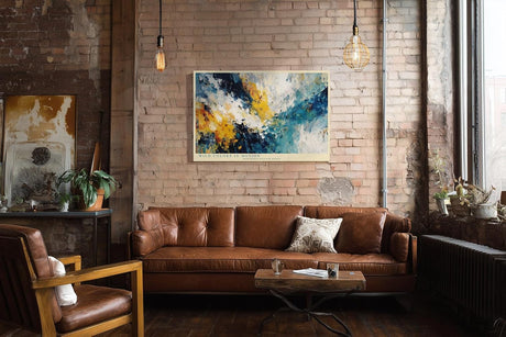 Paul Sinus Wandbild 120x80cm Abstrakte Farben in Bewegung – Dynamische moderne Kunst mit intensiver Farbenergie
