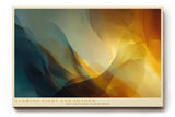 Paul Sinus Wandbild 120x80cm abstrakte Farben moderne Kunst fliessende Formen gold blau Kunstdruck stilvolle Wanddekoration fuer Wohnzimmer Büro Schlafzimmer