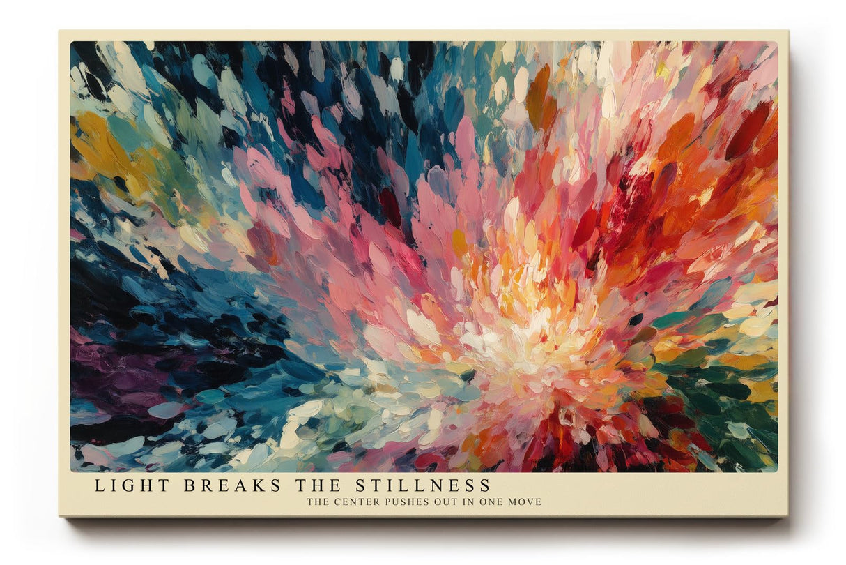Paul Sinus Wandbild 120x80cm Abstrakte Farbexplosion Moderne Kunst in Bunt Dynamische Malerei für Wohnzimmer Büro Atelier