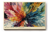 Paul Sinus Wandbild 120x80cm Abstrakte Farbexplosion Moderne Kunst in Bunt und Dynamischer Struktur für Wohnzimmer Büro Atelier