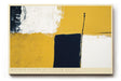 Paul Sinus Wandbild 120x80cm Abstrakte Farbflächen in Gelb Blau und Weiss moderne Minimal Art Wanddekoration