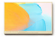 Paul Sinus Wandbild 120x80cm abstrakte Farbflächen moderne Malerei gelb blau minimalistische Kunst mit Pinselstruktur stilvolle Wanddekoration für Wohnzimmer Büro