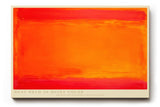 Paul Sinus Wandbild 120x80cm Abstrakte Farbkomposition in Orange und Rot moderne Minimal Art Kunst Wanddekoration