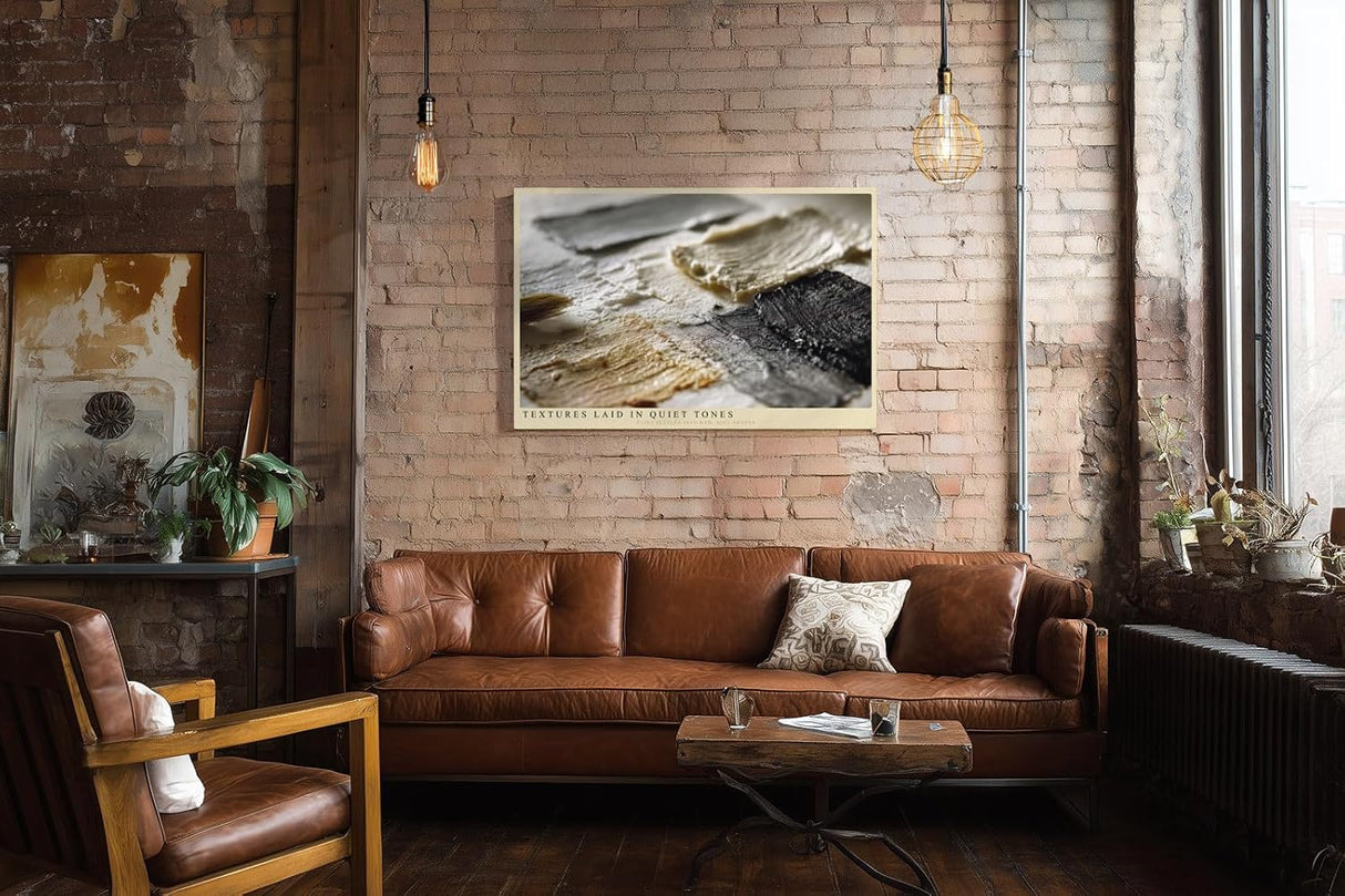 Paul Sinus Wandbild 120x80cm Abstrakte Farbstruktur mit Pinsel und Farbe moderne Kunst Textur Wanddekoration