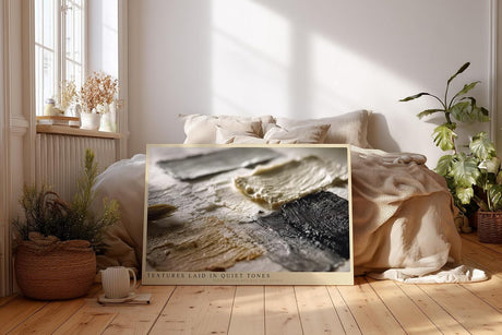 Paul Sinus Wandbild 120x80cm Abstrakte Farbstruktur mit Pinsel und Farbe moderne Kunst Textur Wanddekoration