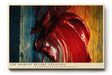 Paul Sinus Wandbild 120x80cm Abstrakte Farbstruktur Rot Moderne Kunst Malerei Ausdrucksstarkes Pigment Motiv mit intensiver Farbwirkung