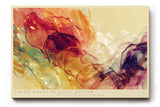 Paul Sinus Wandbild 120x80cm Abstrakte Farbwolken in warmen Toenen moderne Fluid Art Kunst Wanddekoration