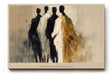 Paul Sinus Wandbild 120x80cm abstrakte Figuren modern beige schwarz gold Kunst Kunstdruck grosses Kunstbild stilvolle Wanddekoration fuer Wohnzimmer Büro Flur